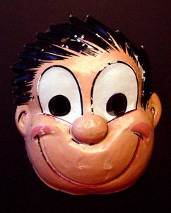 Cartoon boy mask.